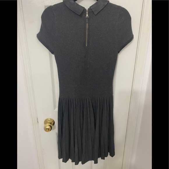 Milly June Knits Leather Collar Josephine Dress - Picture 9 of 9